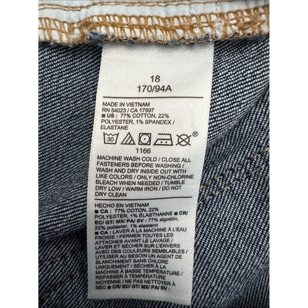Old Navy Wow Boot-Cut Mid Rise Dark Wash Denim Jeans Size 18 - Picture 9 of 10